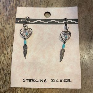 Womens sterling silver earrings.